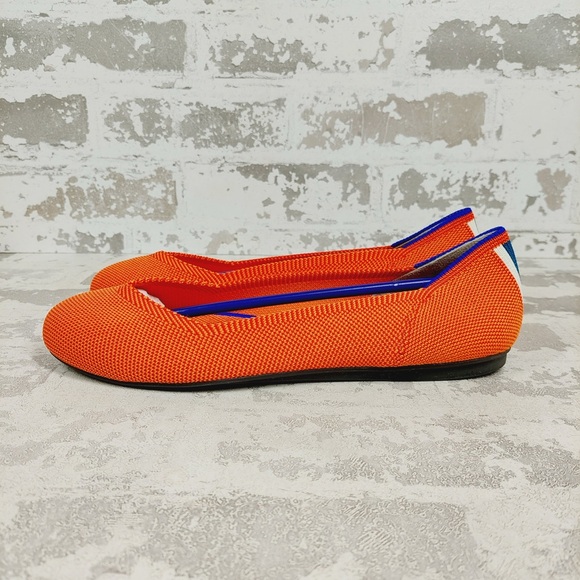 Rothy's Shoes - NEW Rothy's The Flat Orange Knit Round Toe Slip On Loafers C555